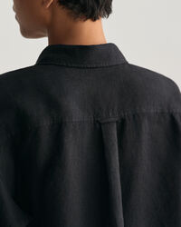 Camisa curta em linho relaxed fit