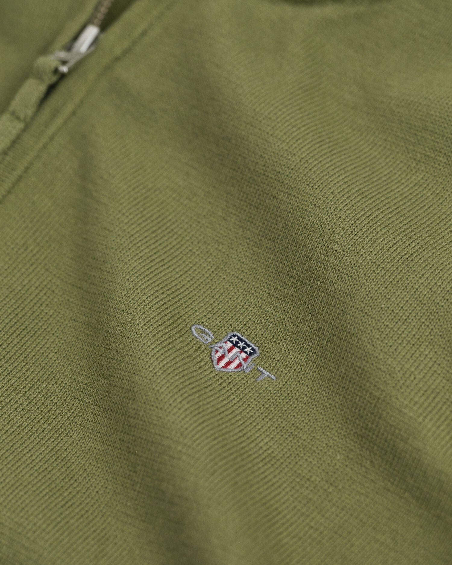 Sweatshirt com meio fecho em algodão Shield Teens