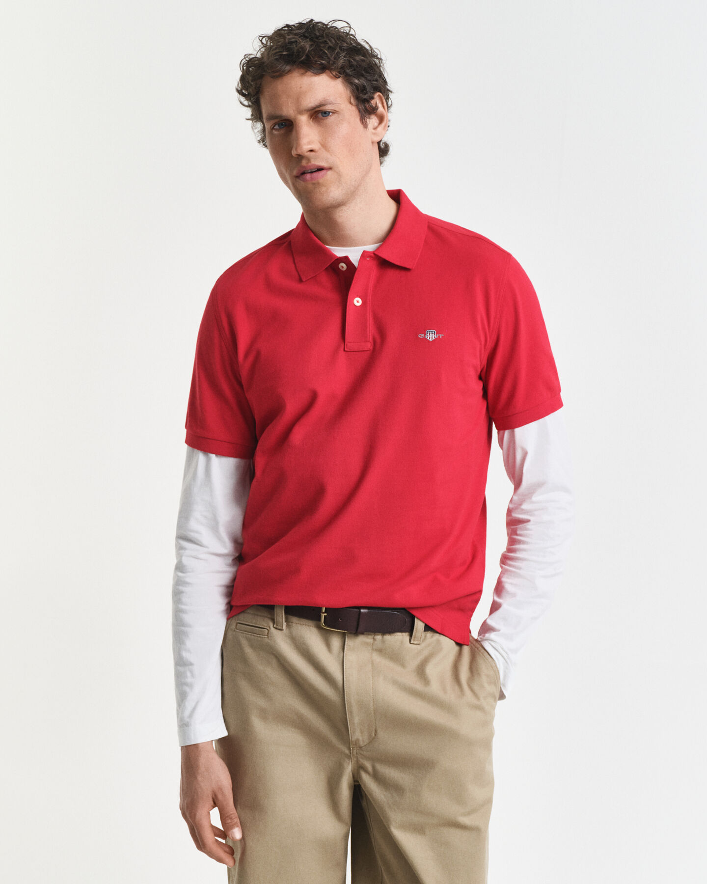 Polo em algodão piqué Shield regular fit