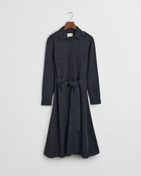 Vestido-camisa com bolsos