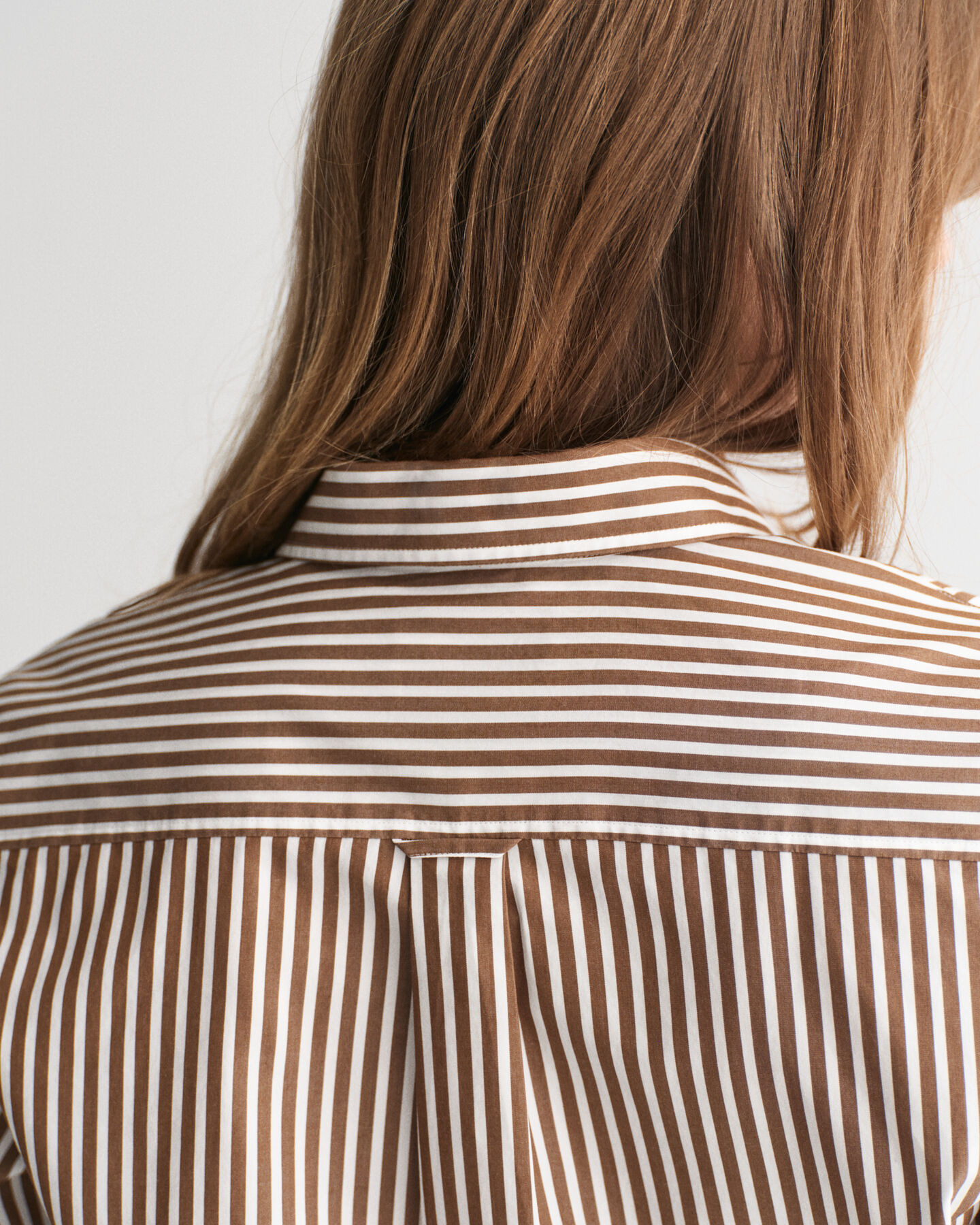 Camisa em popelina às riscas Classic regular fit