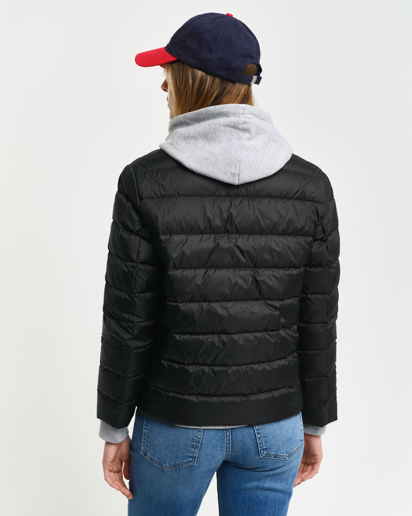 Blusão de penas leve com logótipo