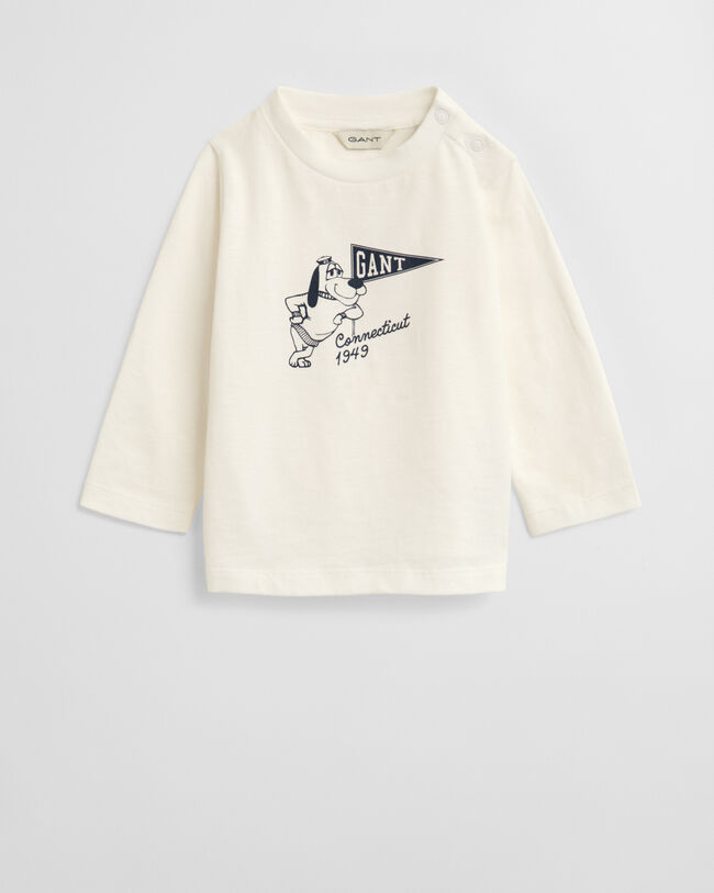 Camisola de manga comprida com estampado gráfico Dog Baby