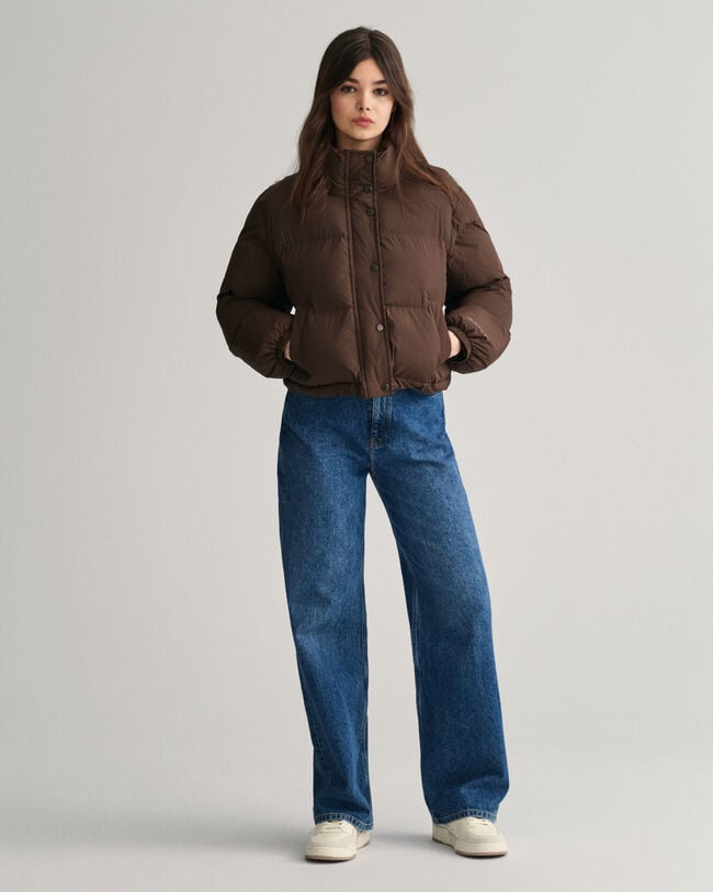 Blus&atilde;o acolchoado curto Teen Girls