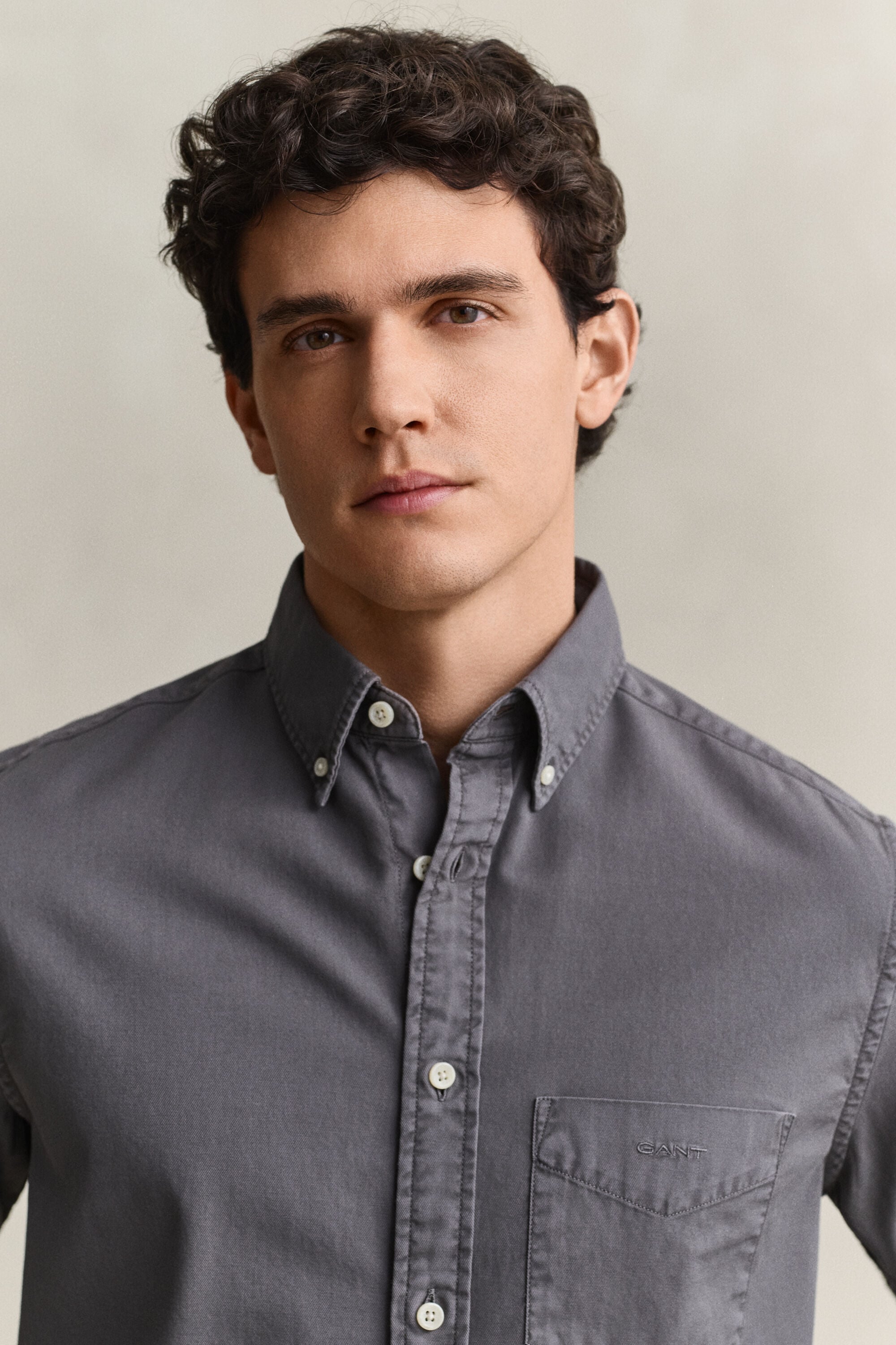 Camisa em sarja regular fit
