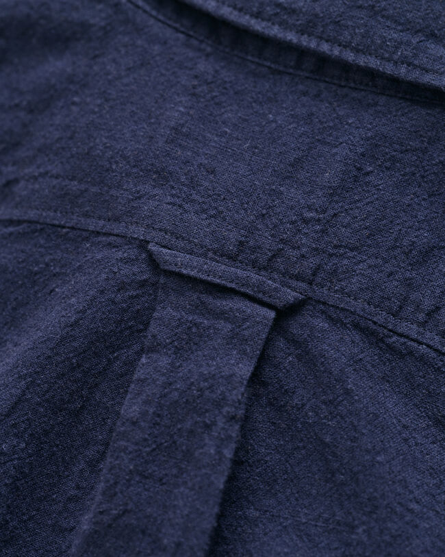 Camisa de manga curta em linho e algod&atilde;o Kids