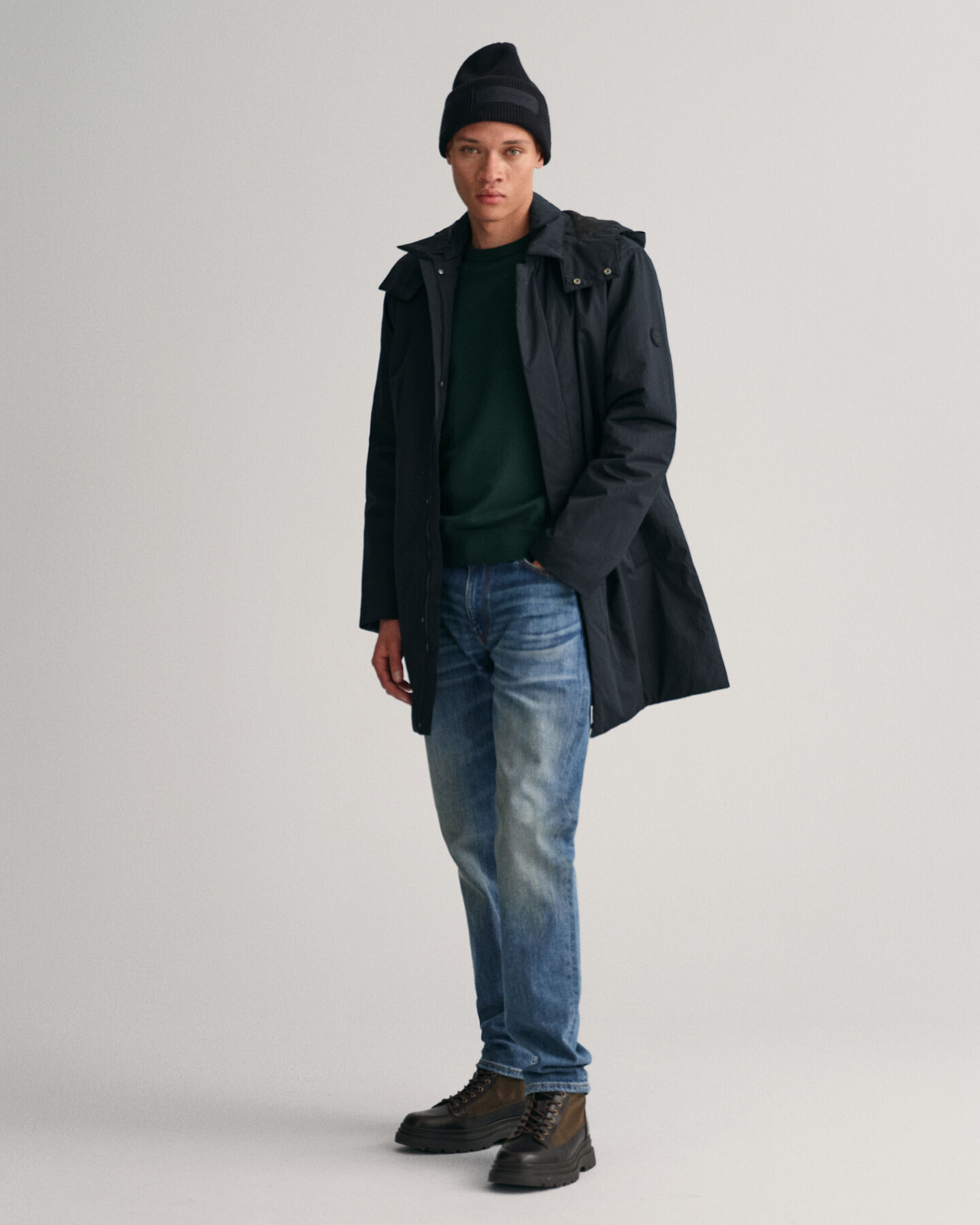 Gabardina acolchoada