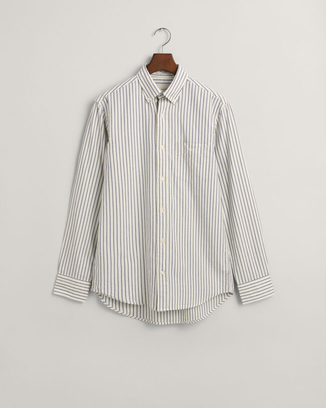 Camisa Oxford Archive &agrave;s riscas corte normal
