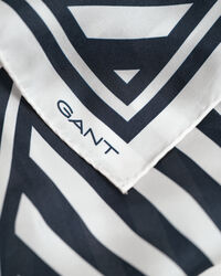 Lenço em seda com estampado Chevron