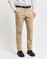 Calças chino Dobby Structured slim fit