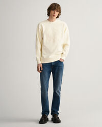 Sweatshirt com decote redondo Monogram