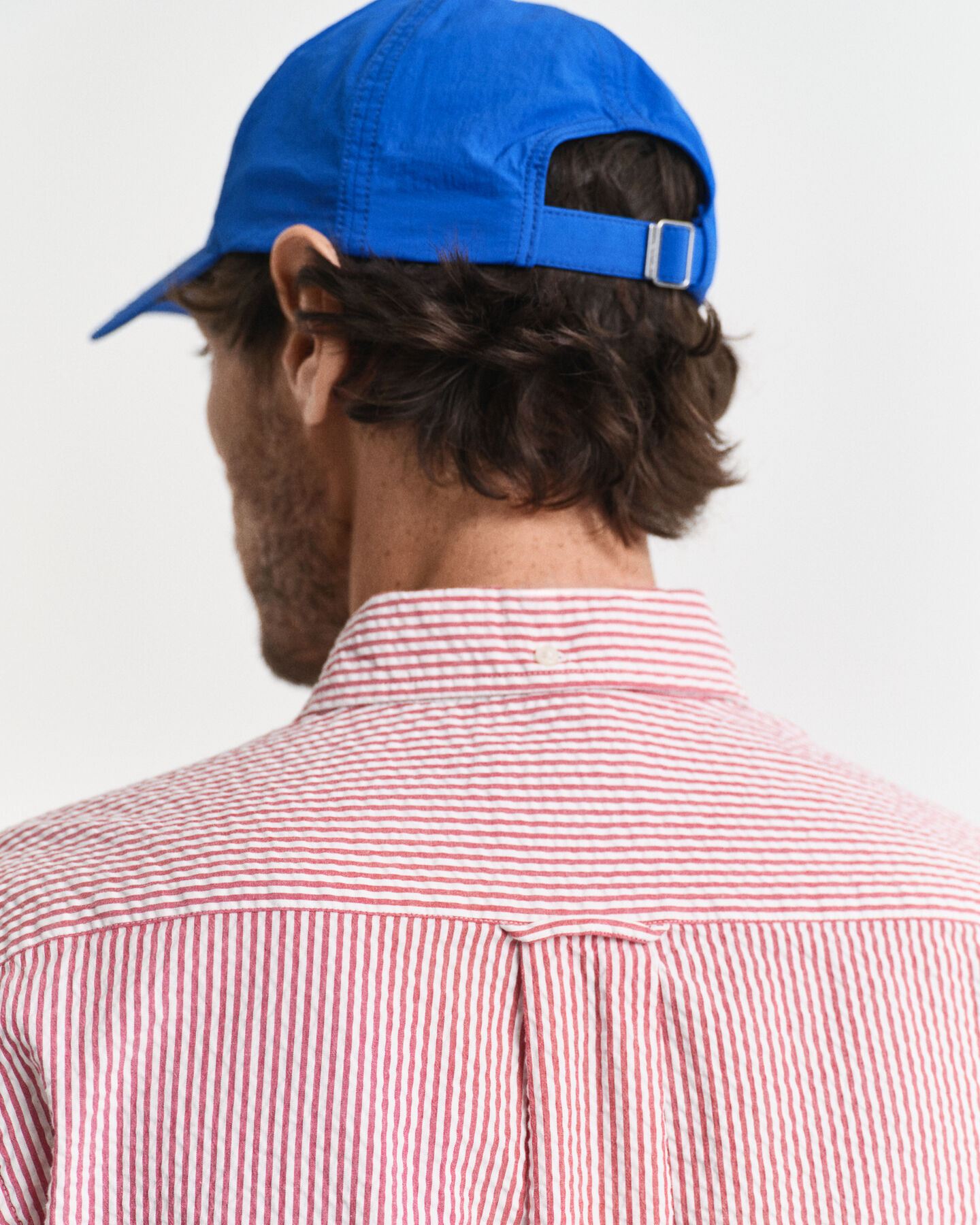 Camisa Seersucker às riscas regular fit