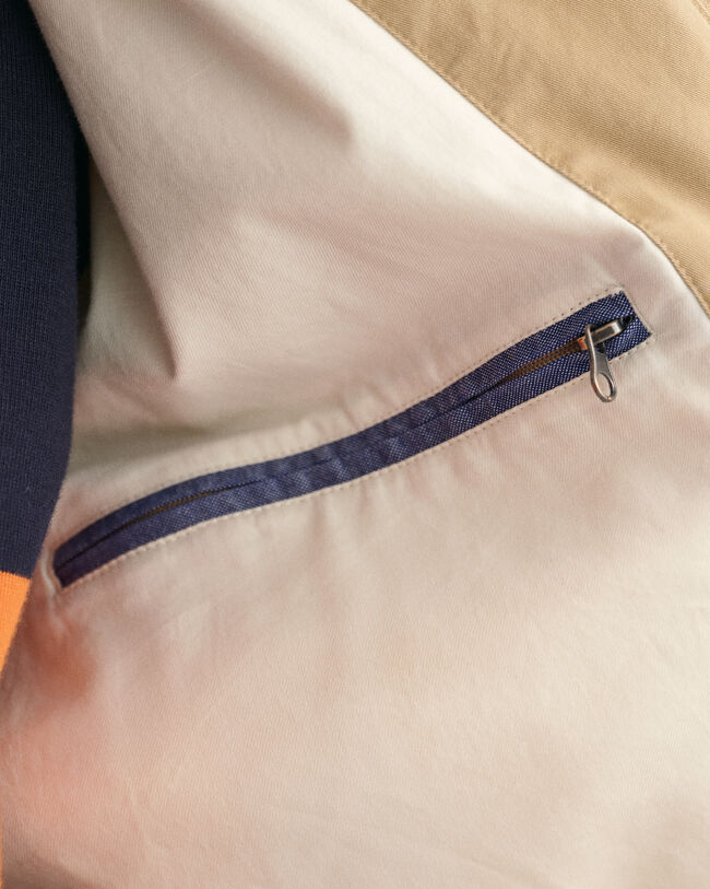 Casaco Windcheater de algodão