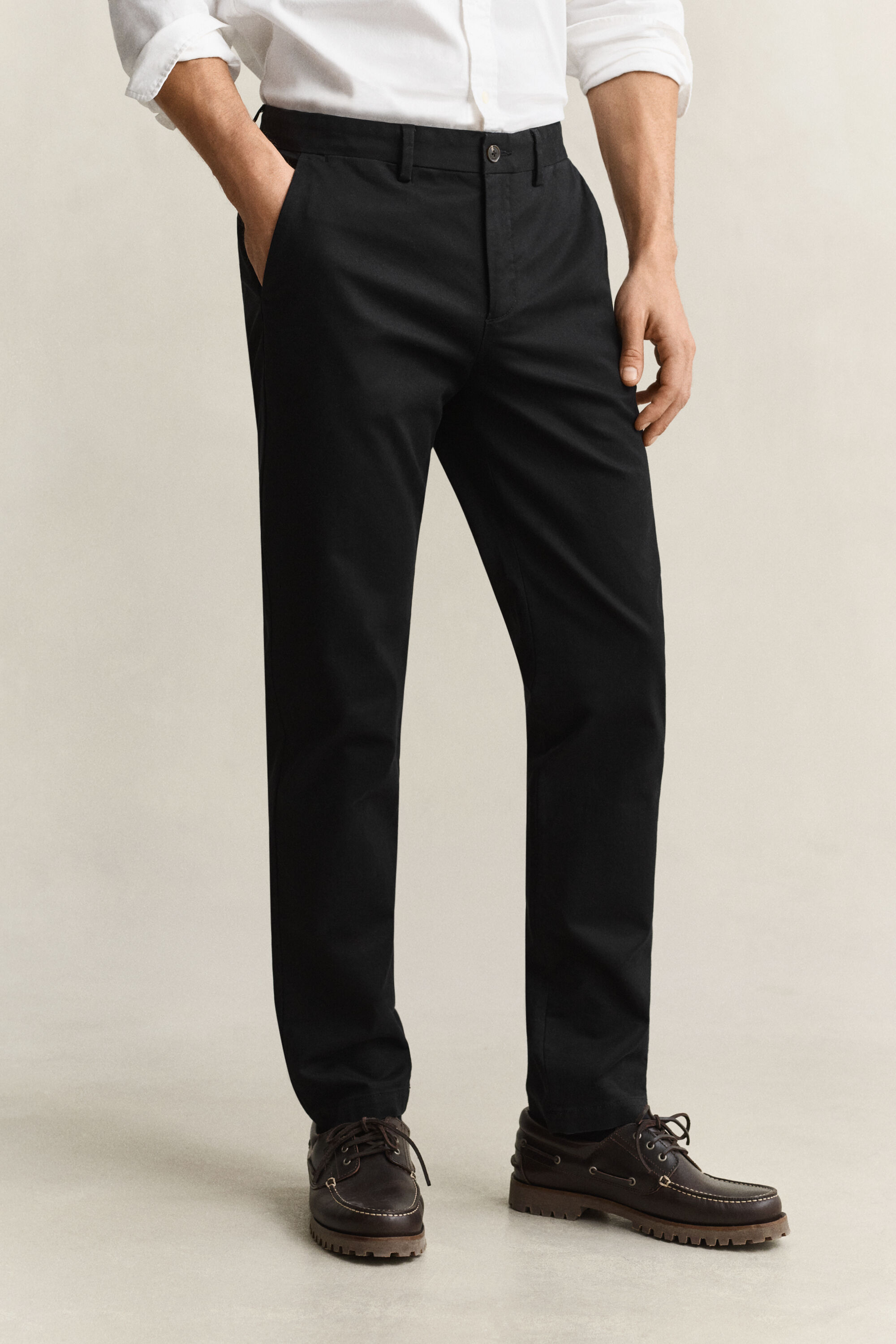 Calças chino elegantes slim fit