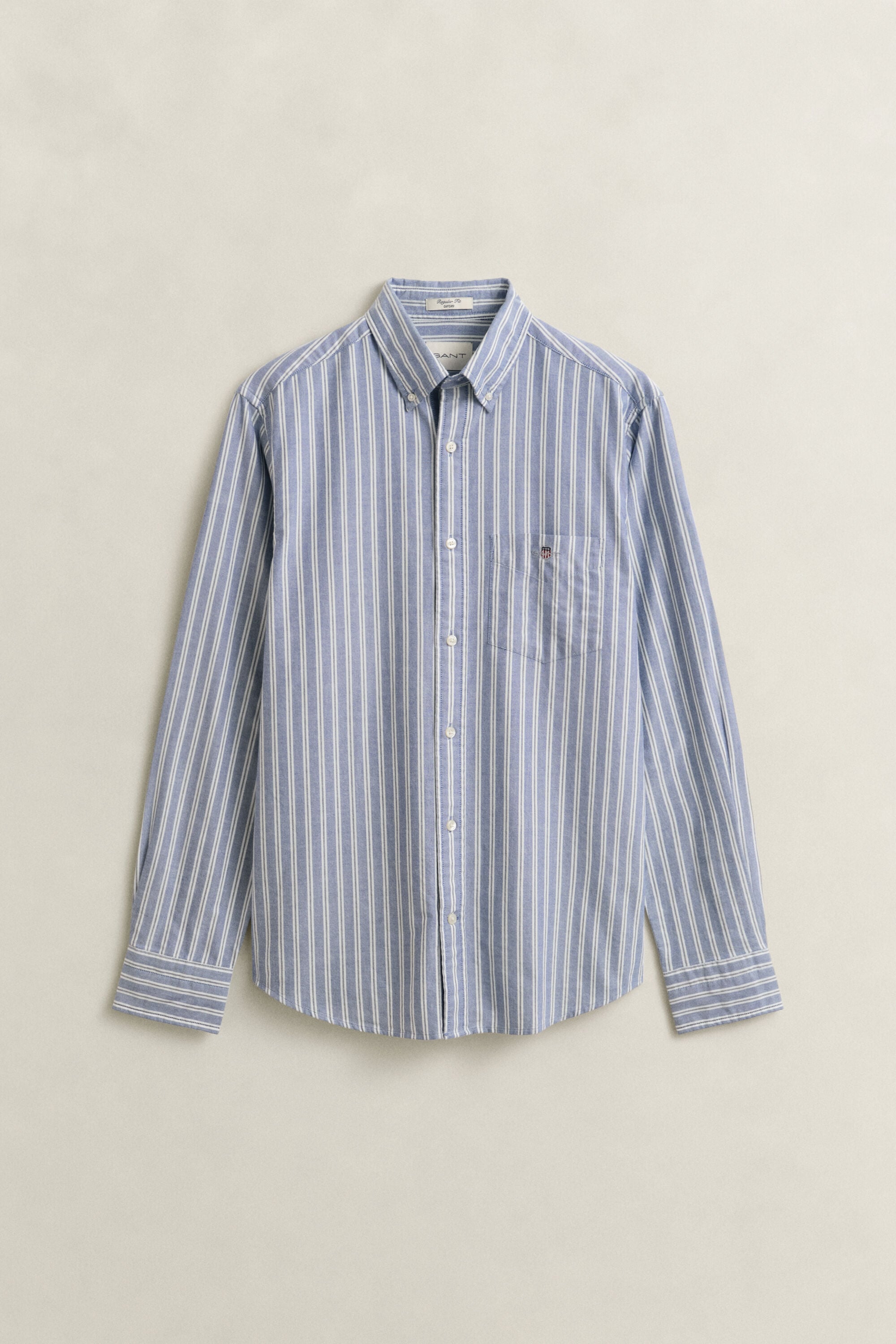 Camisa Oxford às riscas Classic