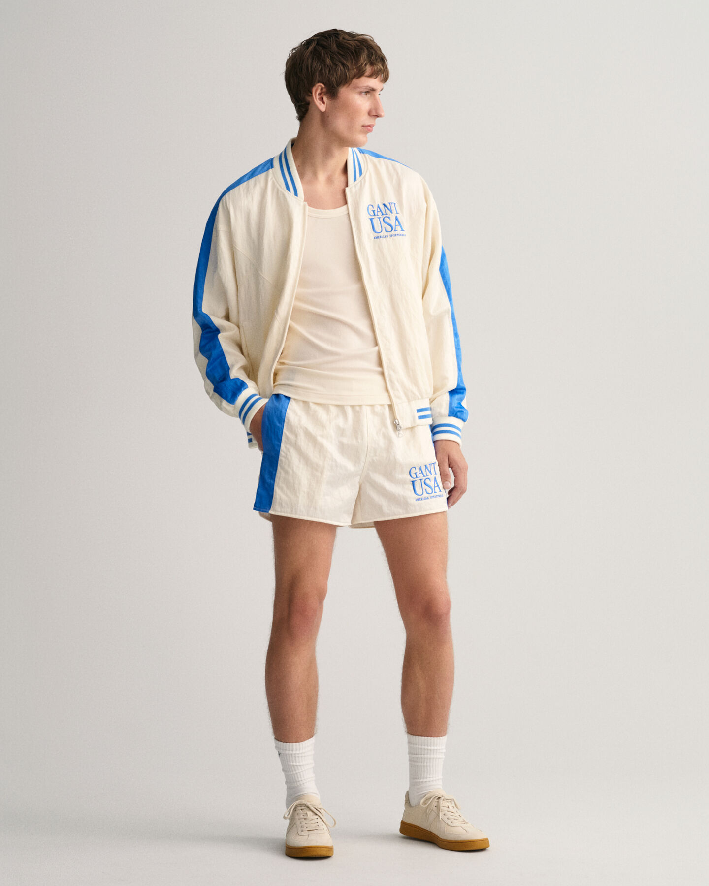 Calções de corrida em cetim