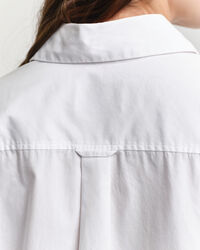 Camisa em popelina com mangas volumosas relaxed fit