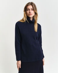 Camisola de gola alta Herringbone Detail