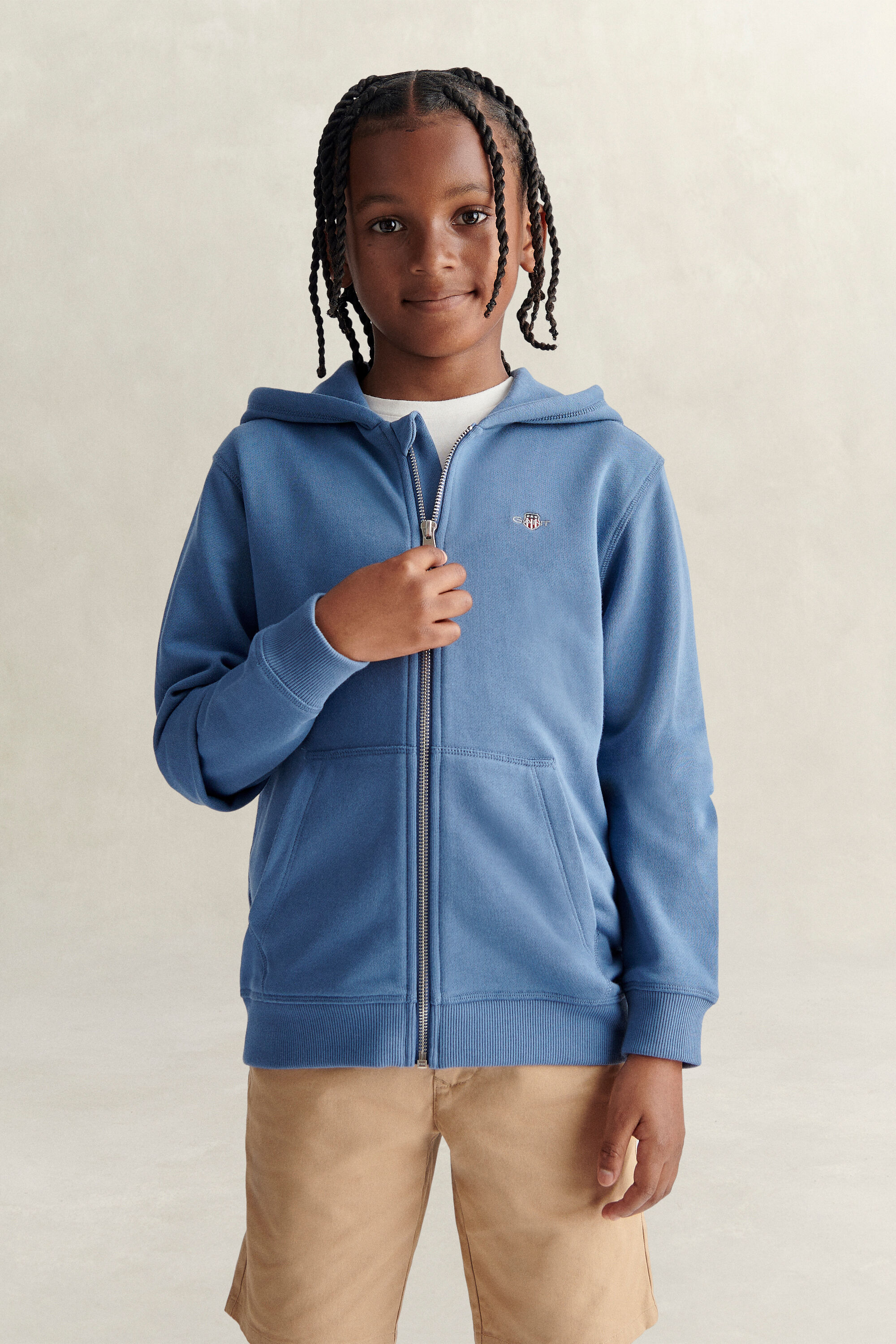 Sweatshirt com capuz e fecho de correr Shield Teens
