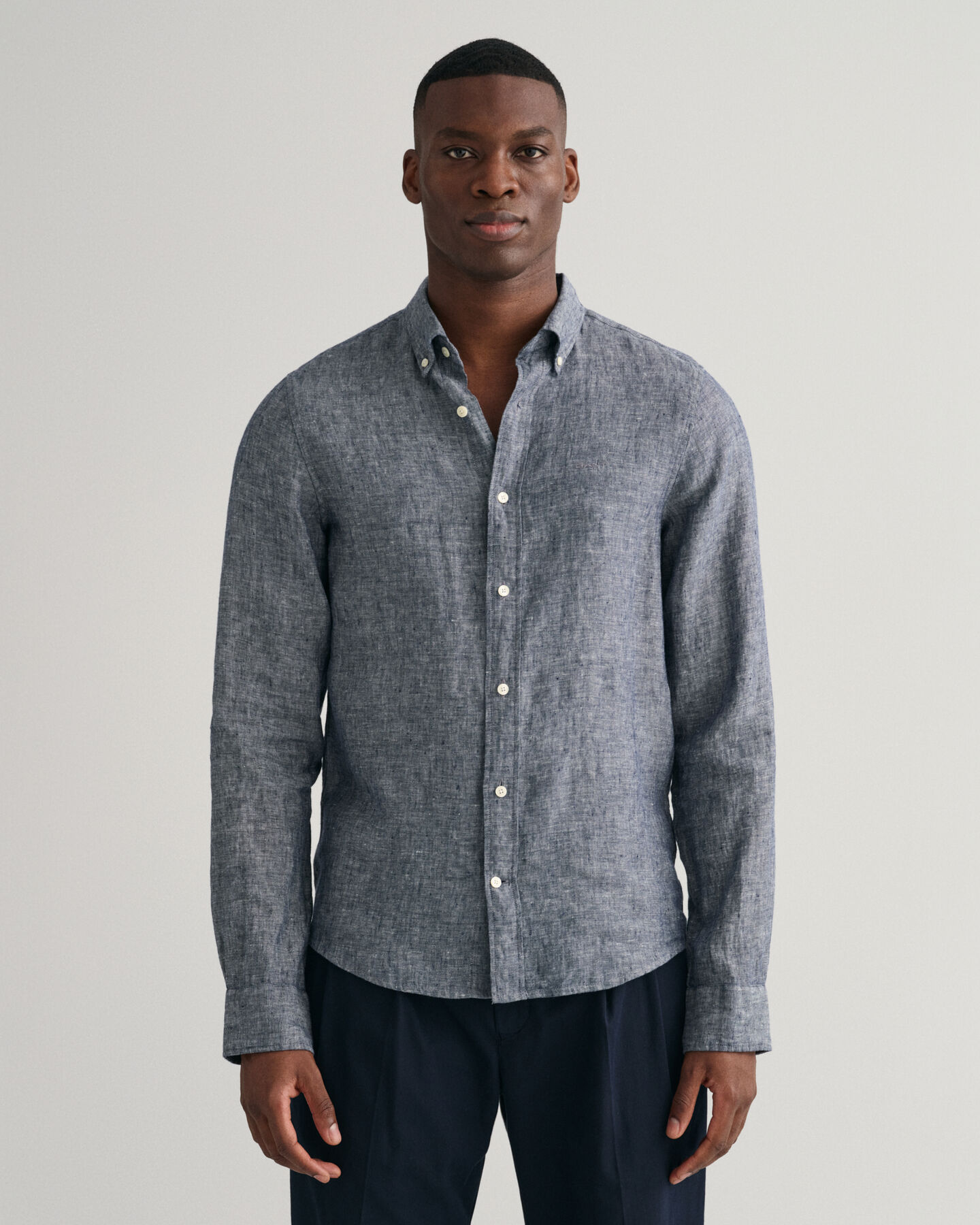 Camisa de linho slim fit