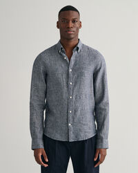 Camisa de linho slim fit