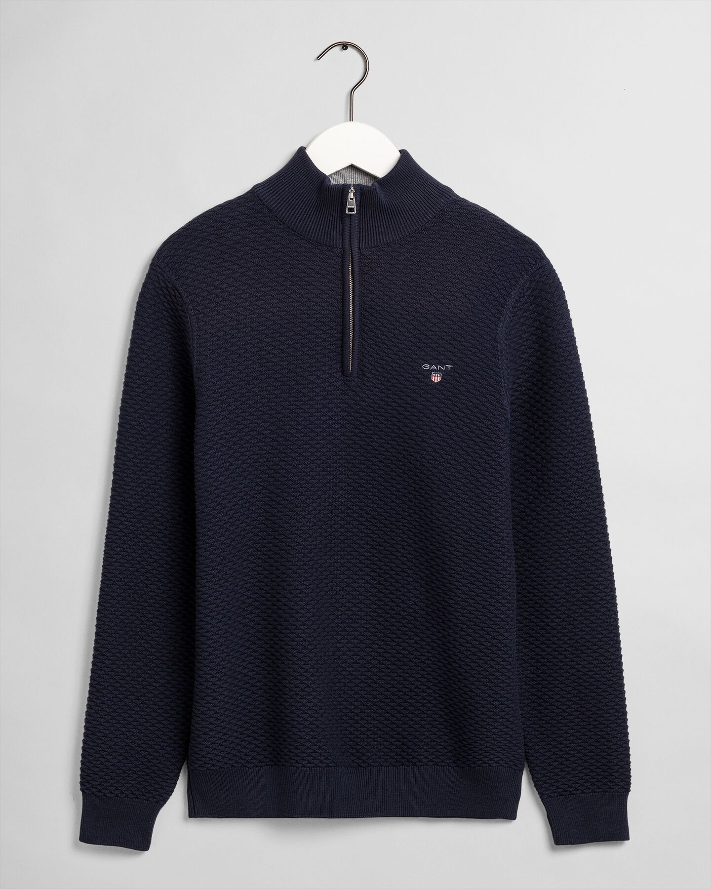 Camisola Triangle Texture com meio fecho