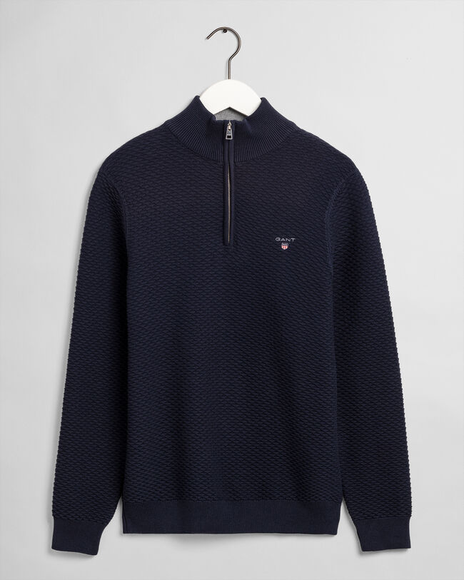 Camisola Triangle Texture com meio fecho