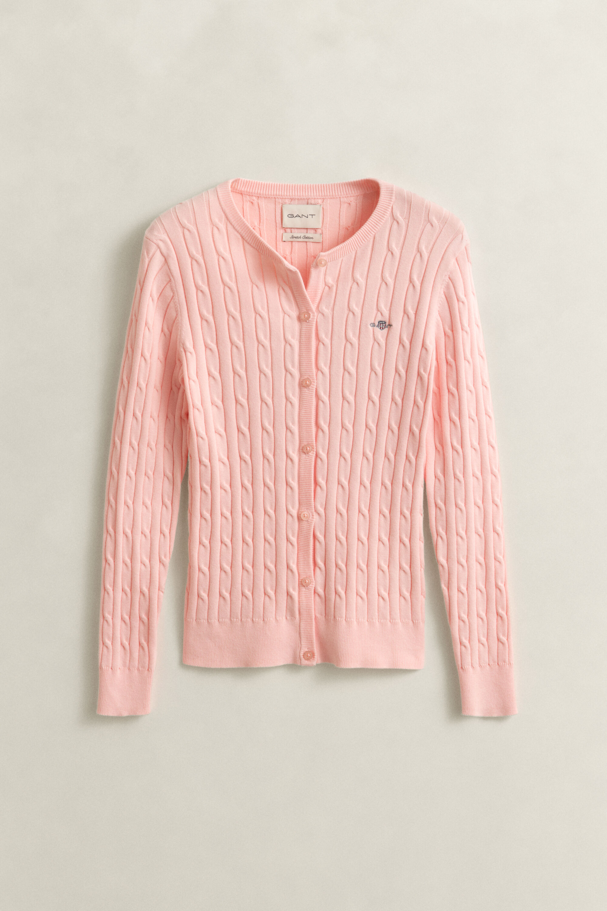 Casaco de malha entrançada