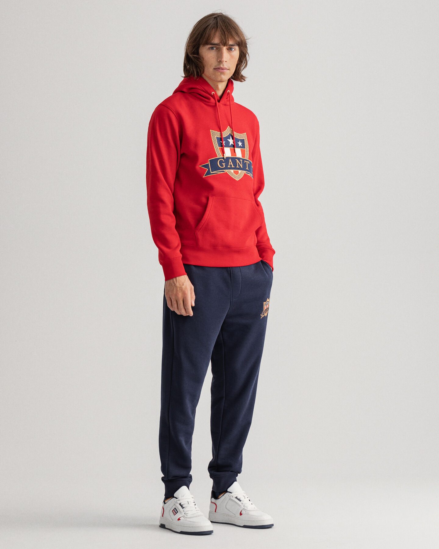 Camisola com capuz Banner Shield