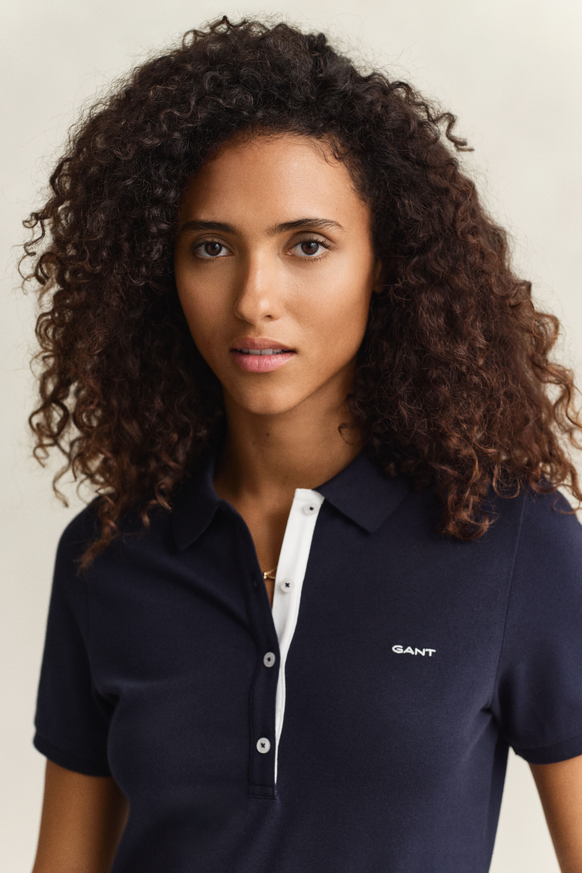 Polo em algodão piqué contrastante