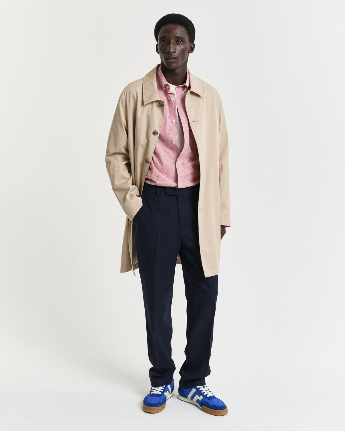 Camisa Fil Coupé Sailing regular fit