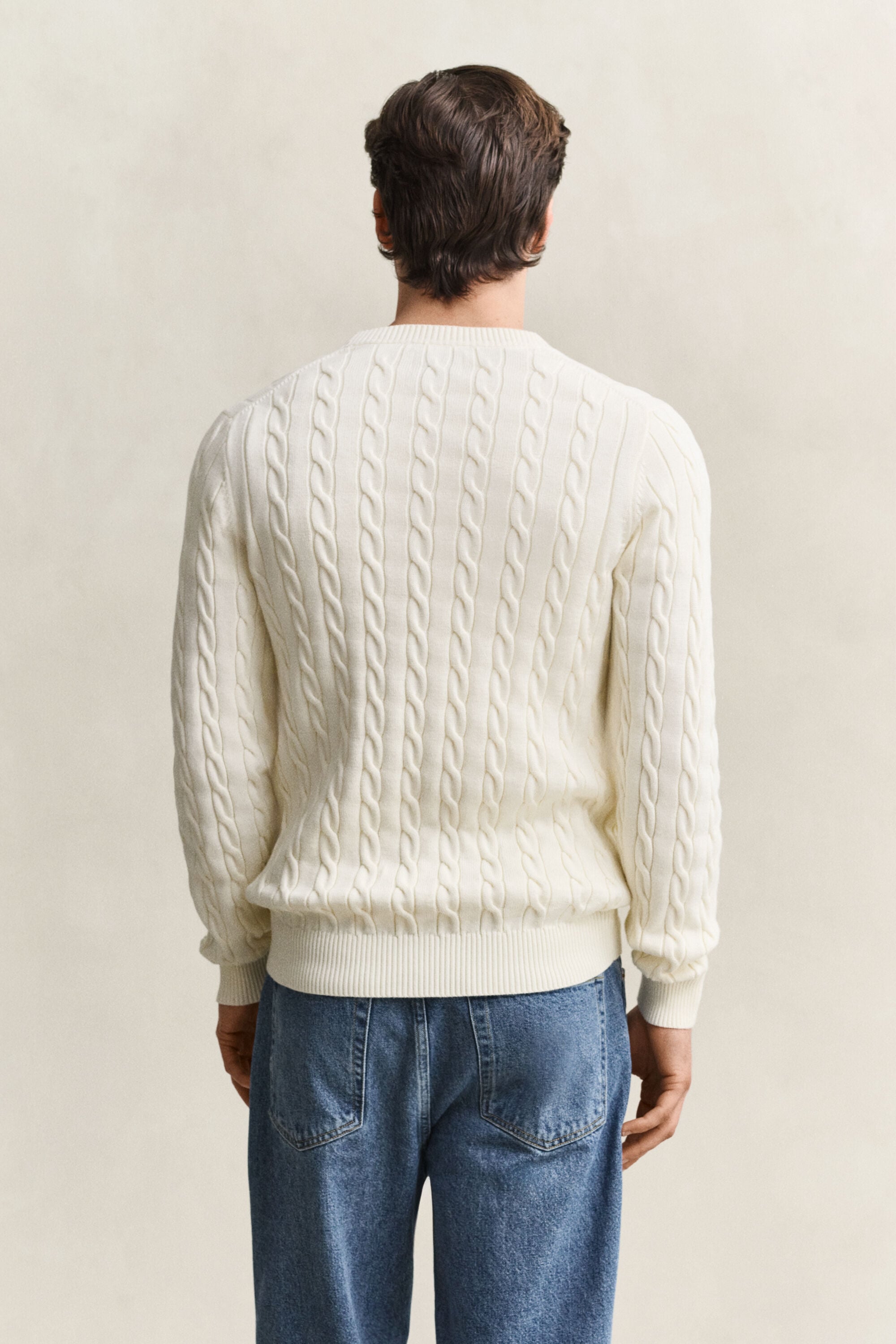 Camisola em malha entrançada Classic
