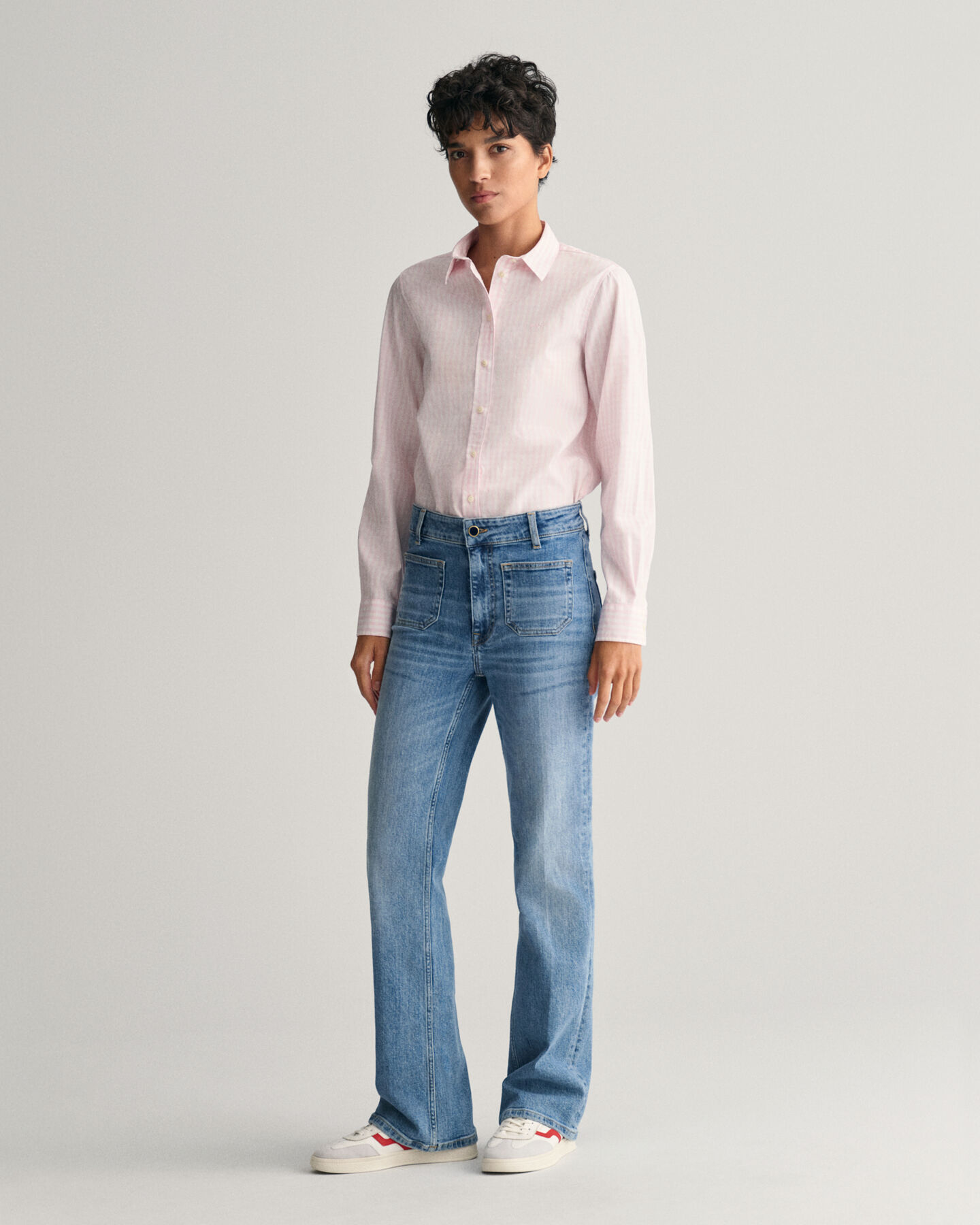 Camisa em popelina gingham regular fit