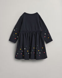 Vestido com cora&ccedil;&otilde;es Monogram Baby Girl