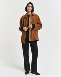 Camisola de malha com decote redondo em lã de merino extrafina