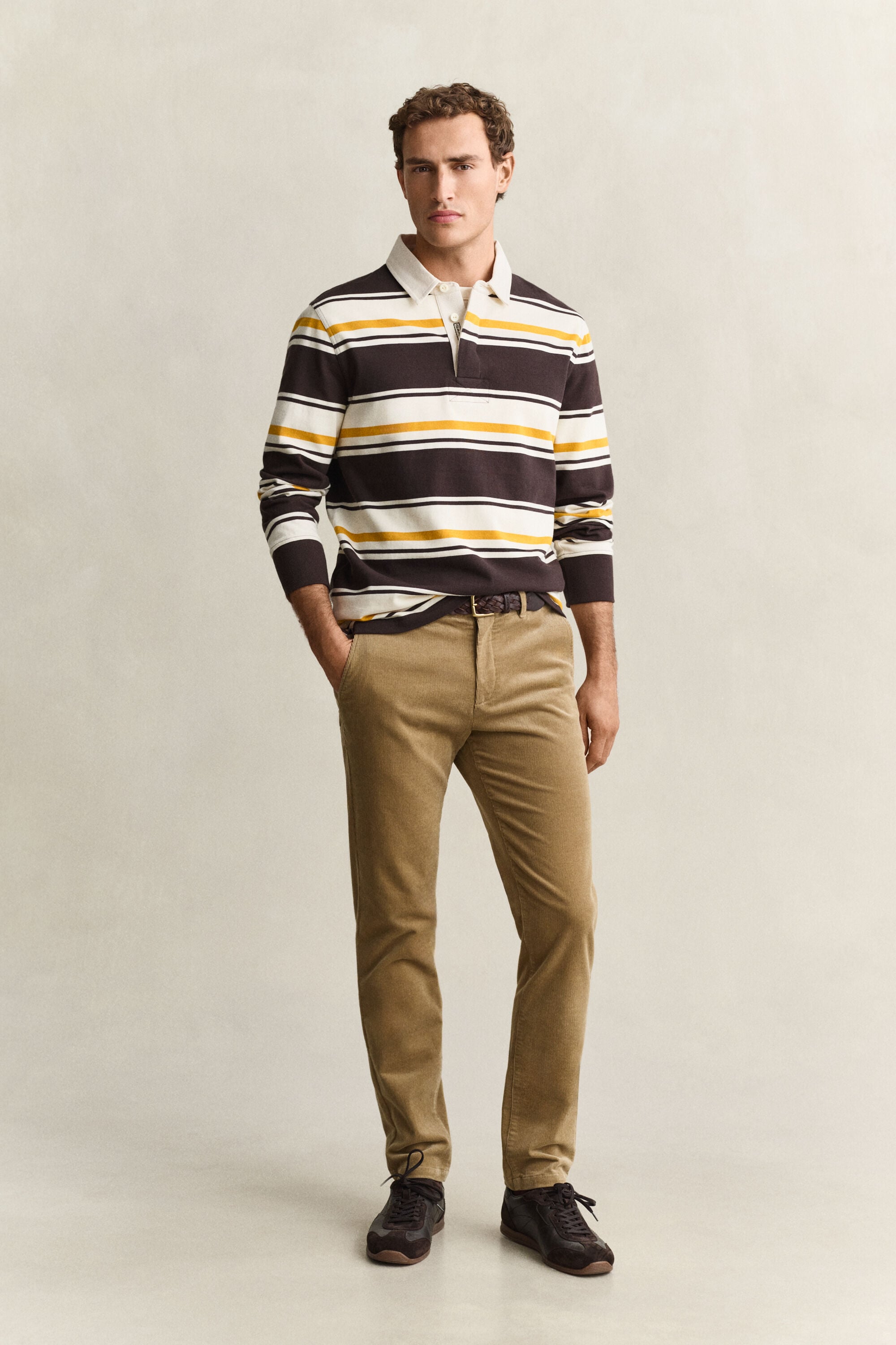 Calças chino de bombazina slim fit