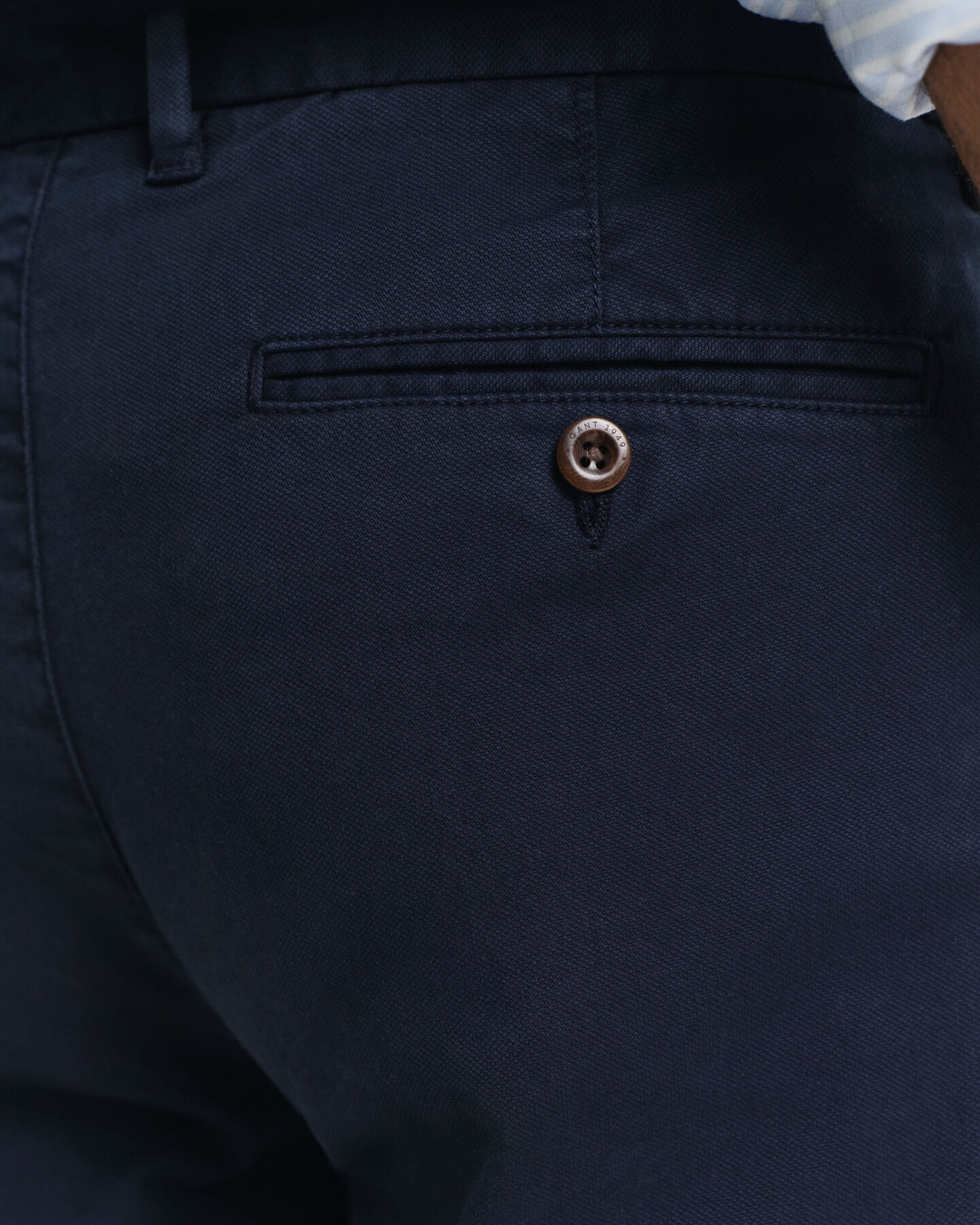 Calças chino Dobby Structured slim fit