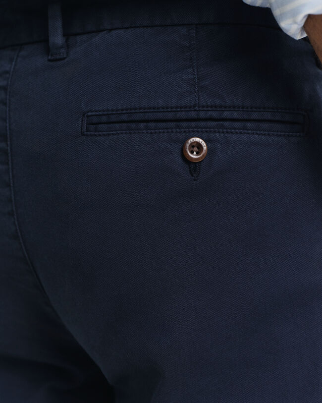 Calças chino Dobby Structured slim fit