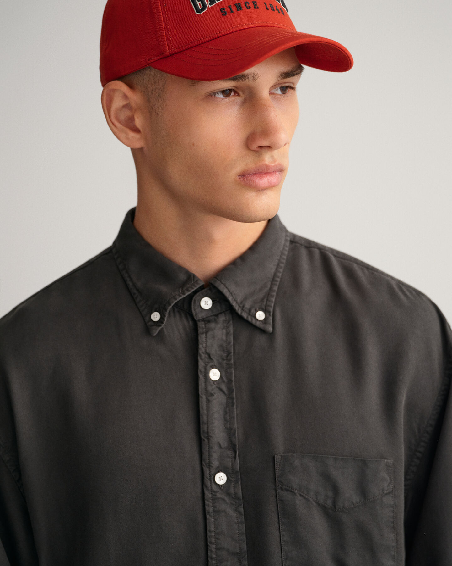 Camisa em liocel com tingimento relaxed fit