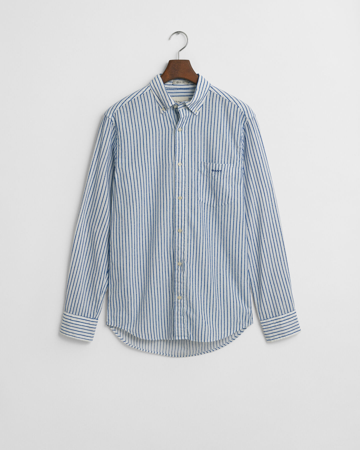 Camisa às riscas Textured regular fit