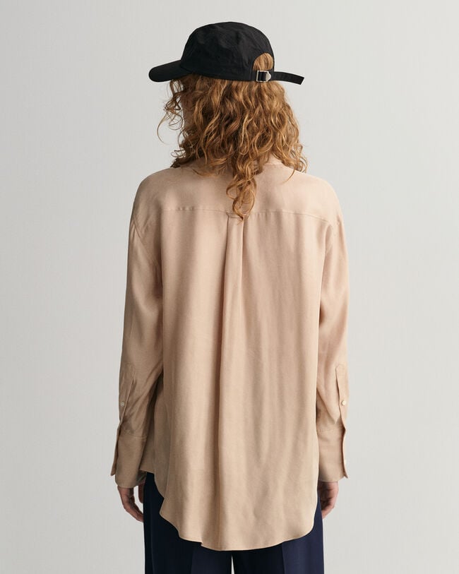 Camisa com bolsos com aba relaxed fit