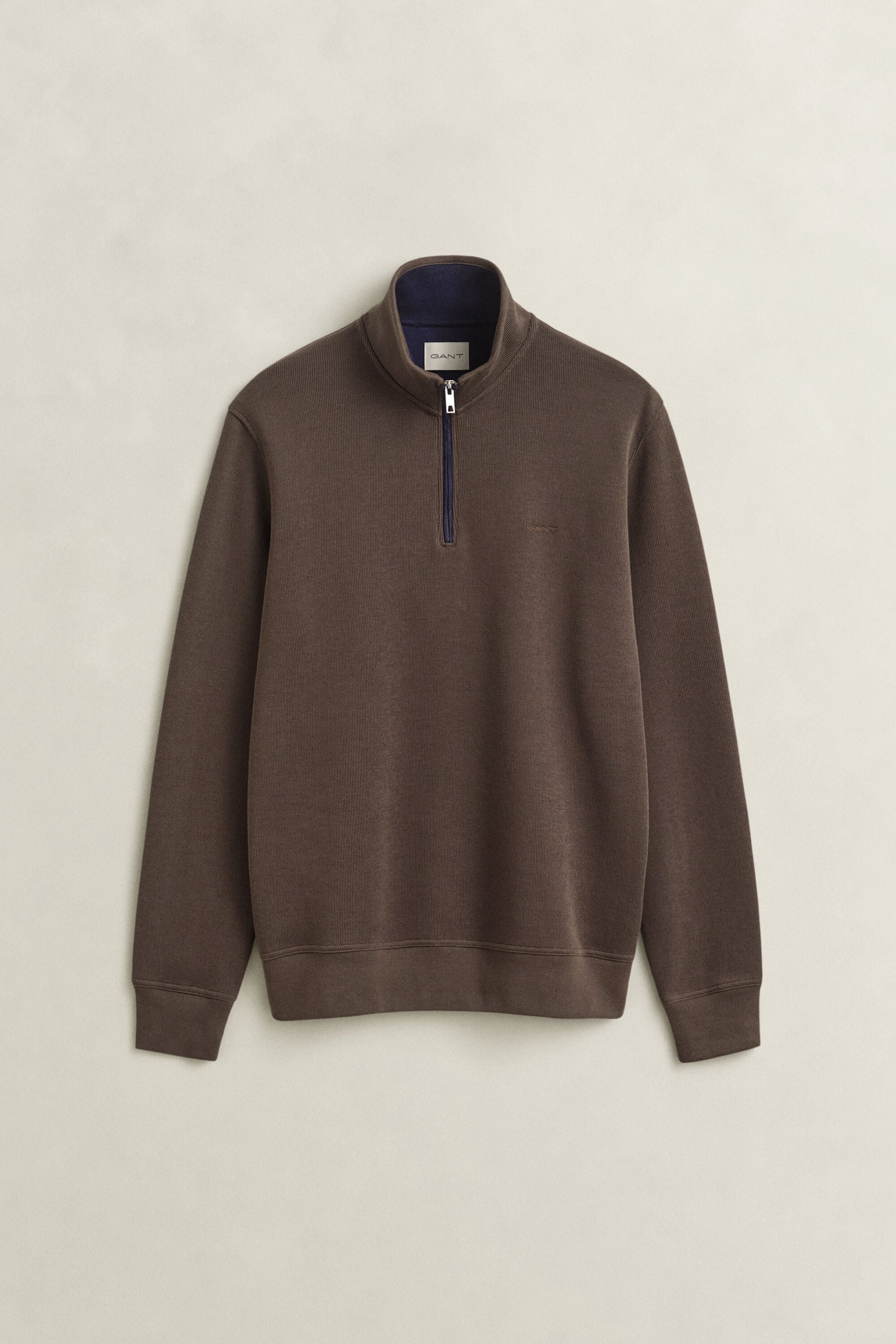Sweatshirt com meio fecho Sacker Rib