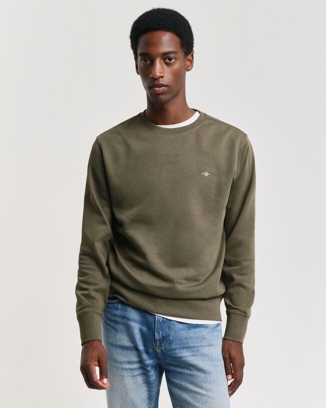 Sweatshirt com decote redondo Archive Shield bordada Seasonal Essential