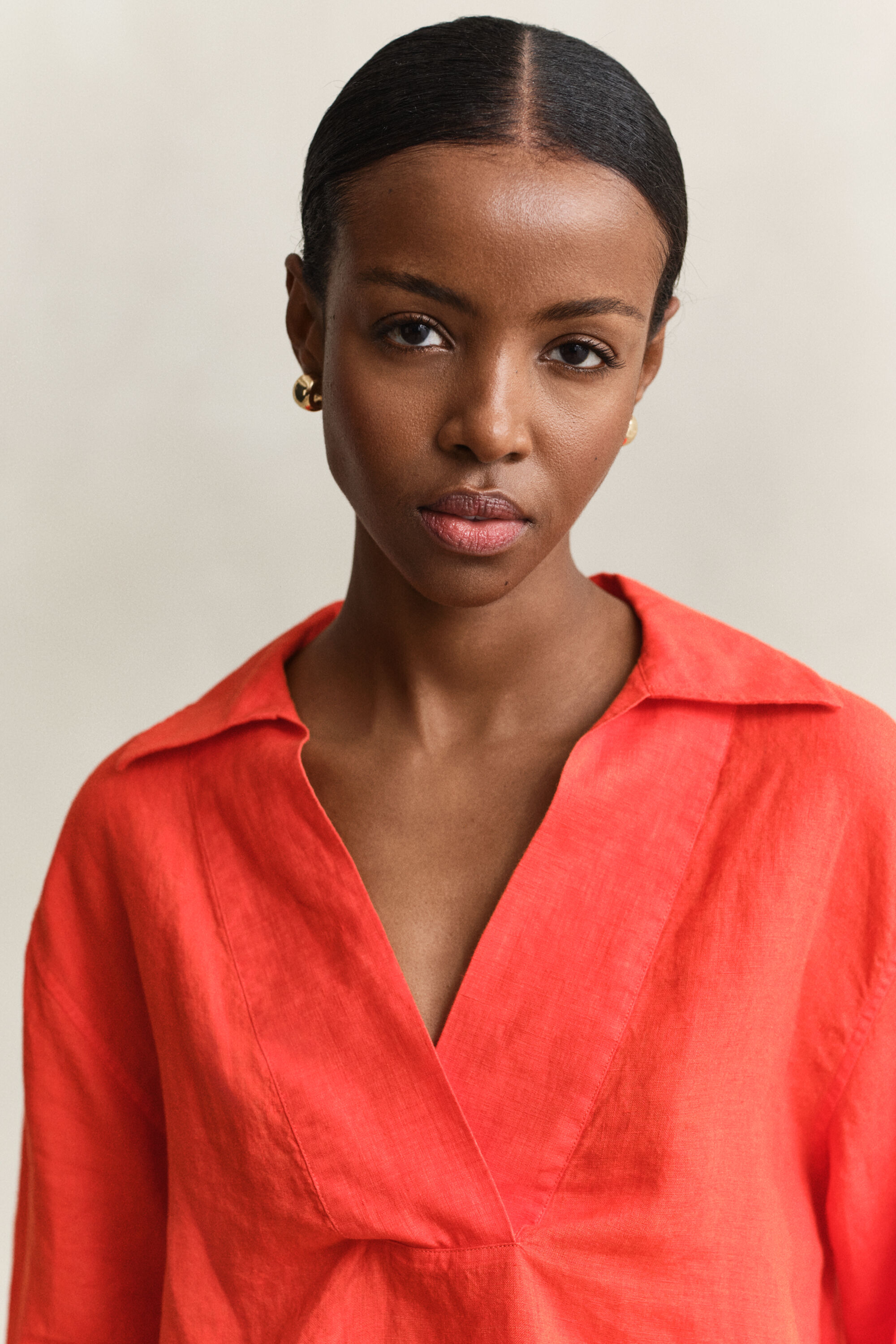 Camisa popover em linho