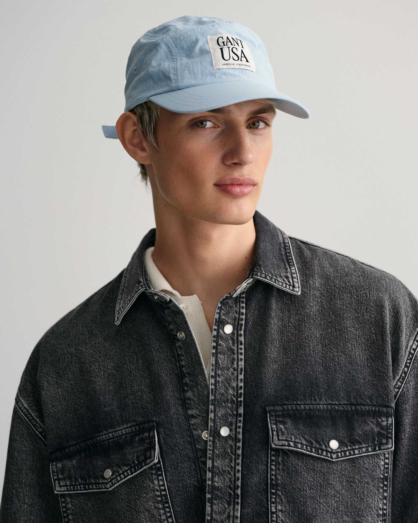 Camisa de ganga Heavy Washed oversized