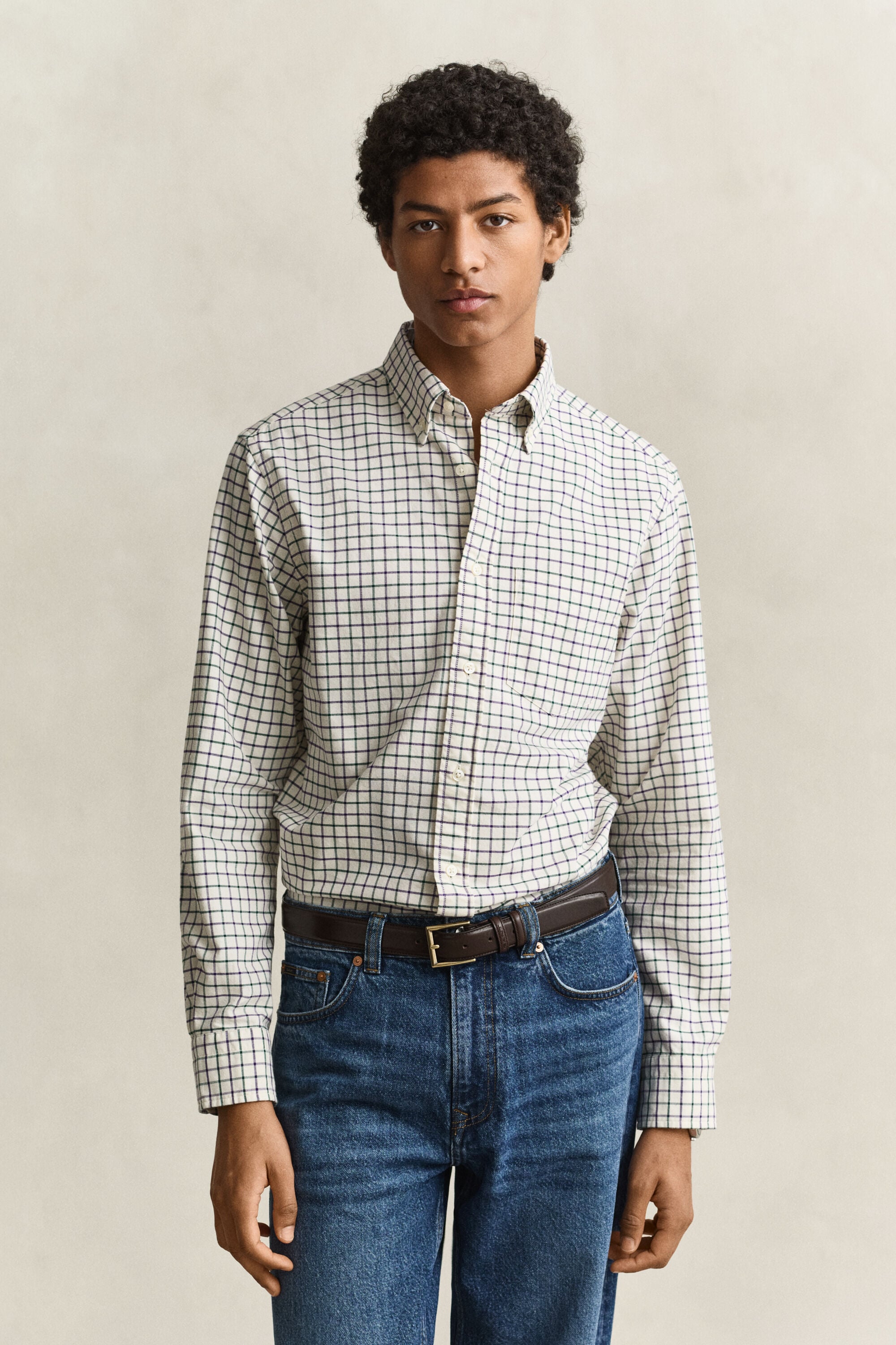 Camisa Oxford Archive com padrão de xadrez