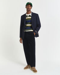 Calças chino em bombazina regular fit