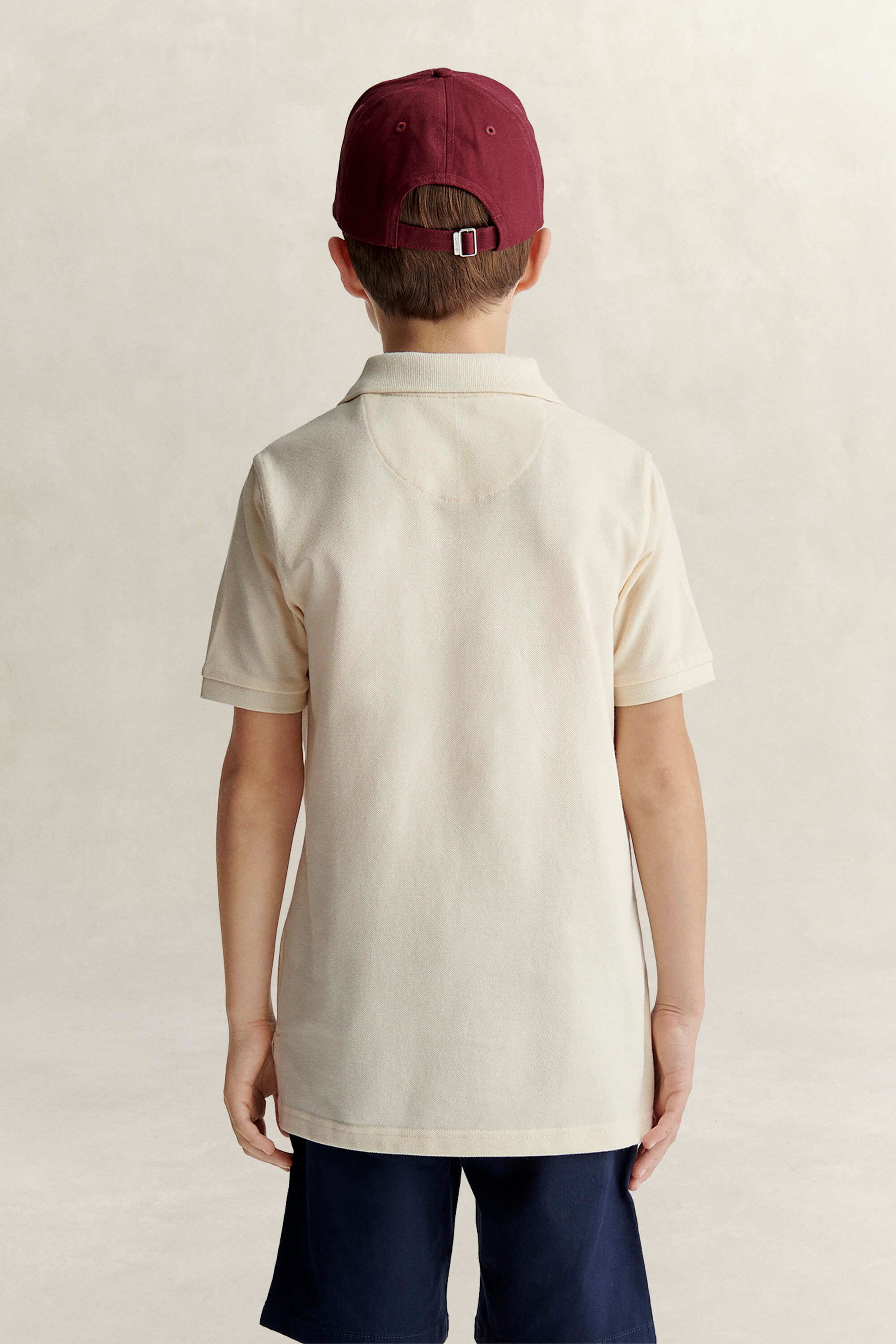 Polo em algodão piqué Shield Teens