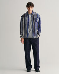 Camisa de seda estampada relaxed fit