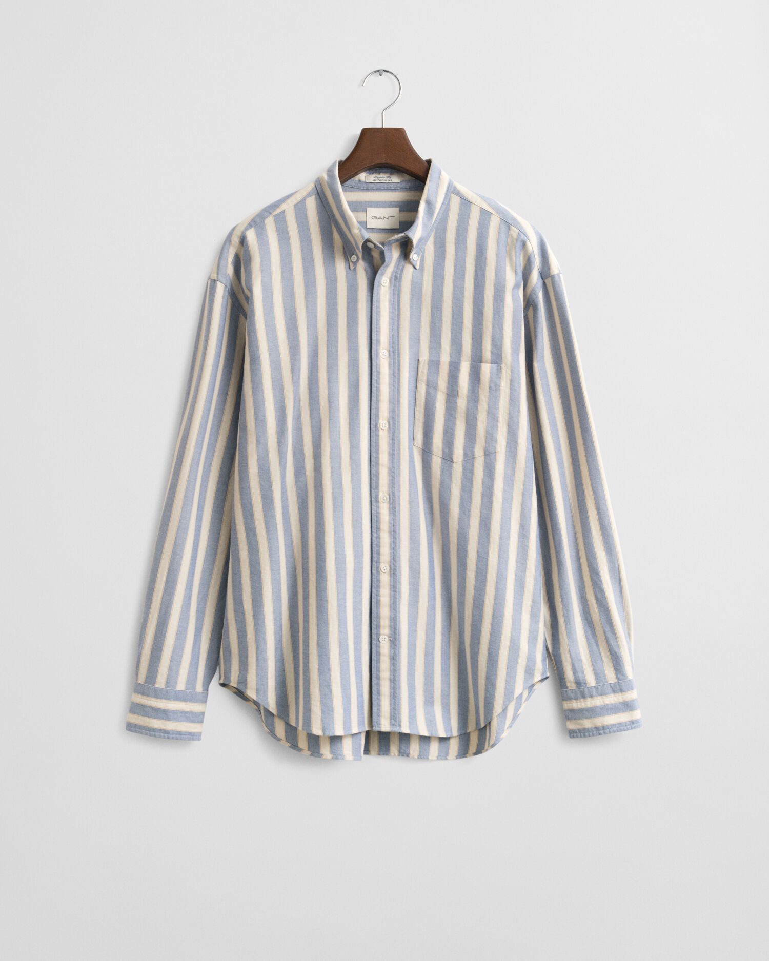 Camisa Oxford Heritage às riscas relaxed fit